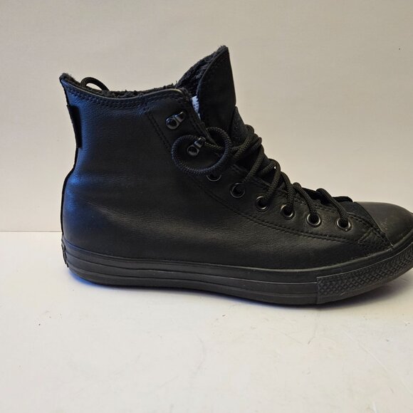 Converse Chuck Taylor All Star Leather High Top Boots Warm Unisex M9 W11 - Picture 6 of 15